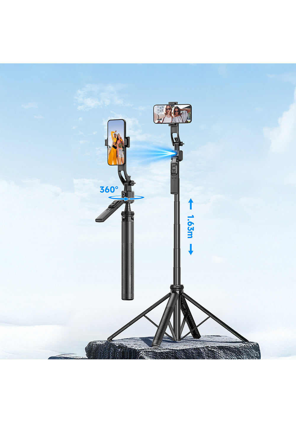 Lenyes LPH107 – Dolgu Işıklı Kumandalı Tripod