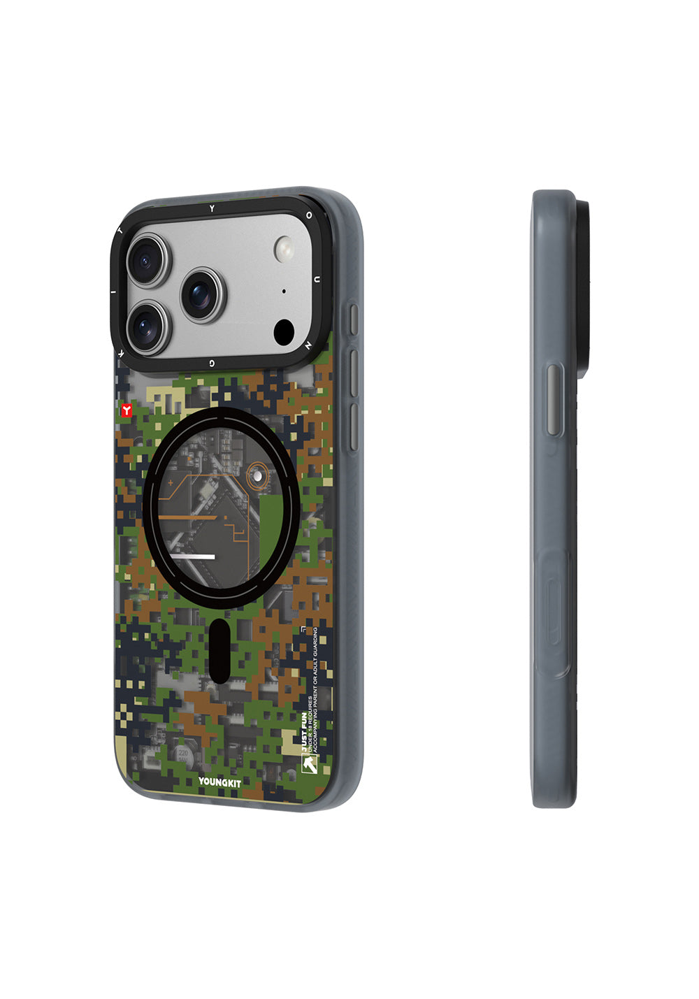 Youngkit Camouflage Sykell – iPhone 18 Pro Max Kılıfı