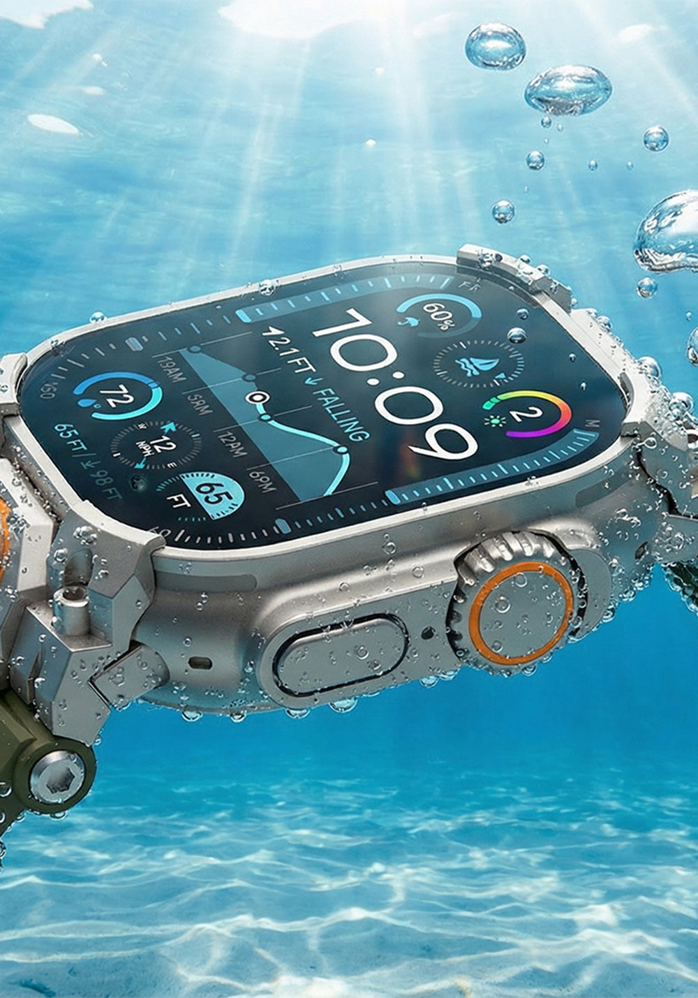 Mohseven Armor Silikon Kordon – Apple Watch Ultra 49 mm
