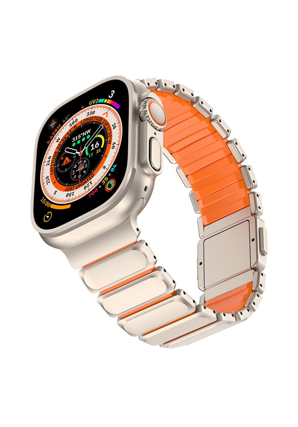 Mohseven Titancore No.2 Çelik Kordon – Apple Watch 42/44/45/46/49 mm