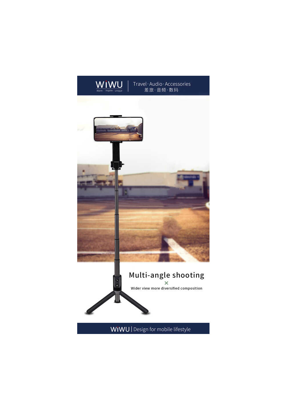 Wiwu TGS-301 – Kumandalı Selfie Çubuğu ve Tripod