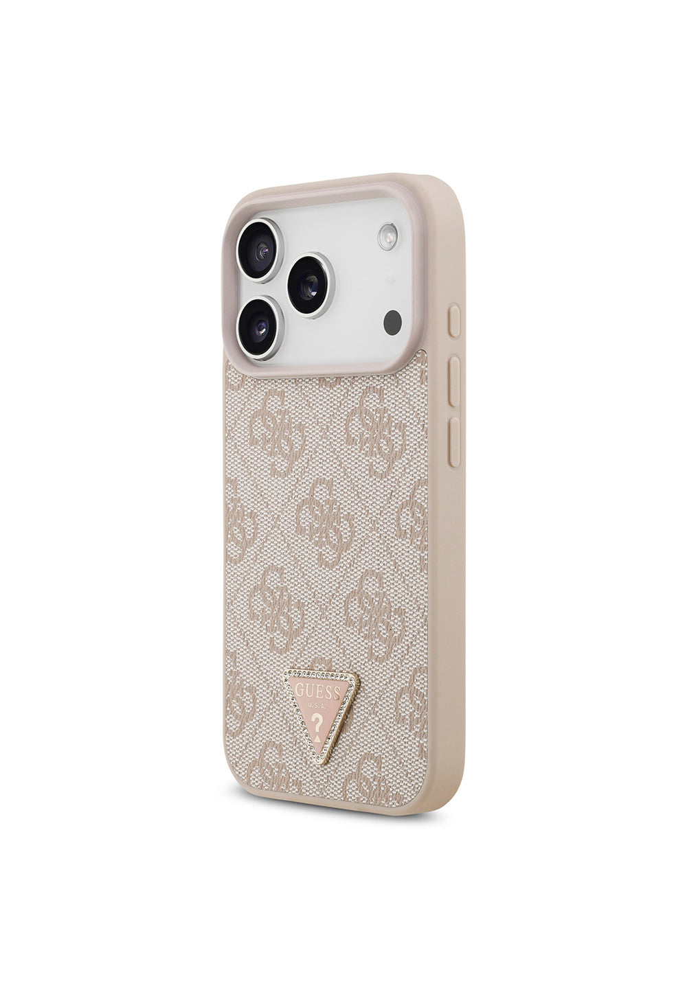 Guess Strass 4G Üçgen Logolu – iPhone 18 Pro Kılıfı