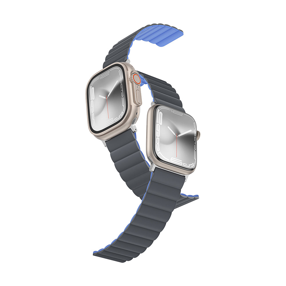 Amazingthing Smoothie Mag Manyetik Silikon Kordon – Apple Watch 45/46/49 mm
