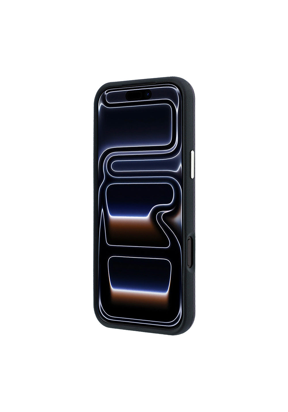 Guess PU Metal Üçgen Logolu Karbon Fiber Kevlar – iPhone 18 Pro Kılıfı