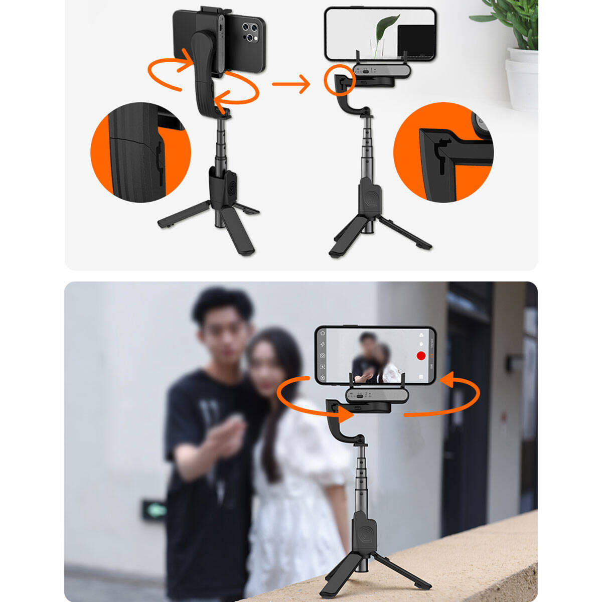 Hohem iSteady Q – Tek Eksenli Gimbal ve Selfie Çubuğu