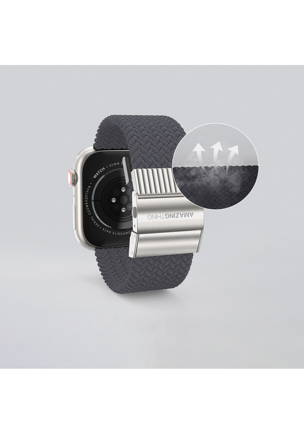 Amazingthing Titan Weave 2 Örgü Spor Kordon – Apple Watch 45/46/49 mm