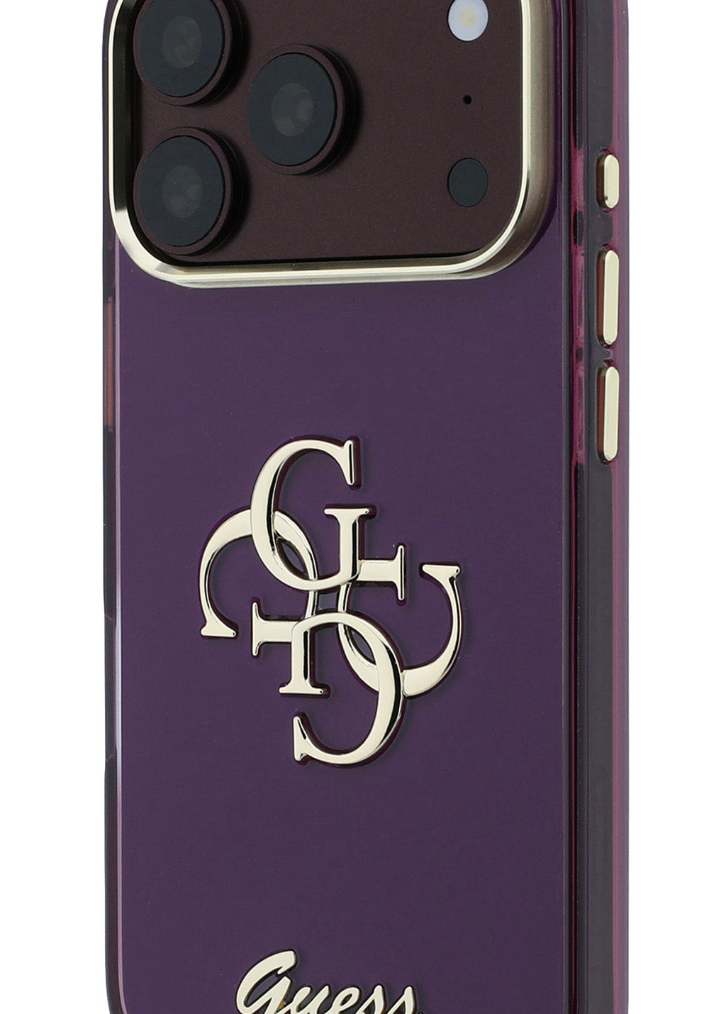 Guess Yazı ve 4G Büyük Silikon – iPhone 18 Pro Kılıfı