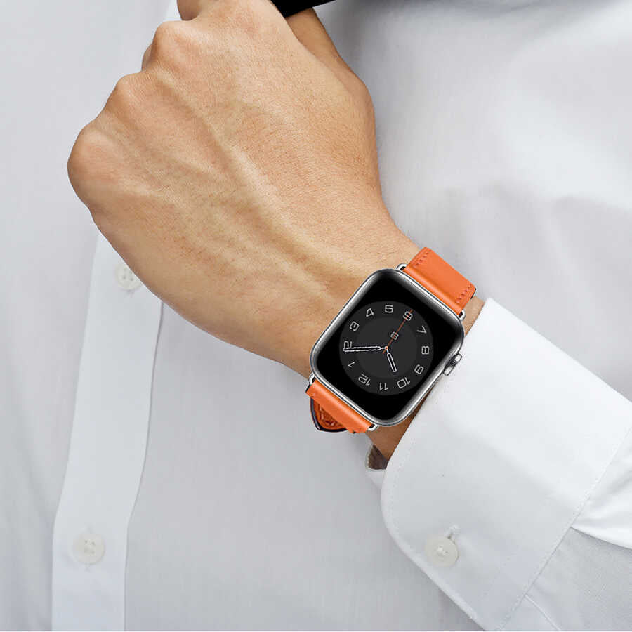 Wiwu Attleage Watchband Deri Kordon – Apple Watch 42/44/45/49 mm