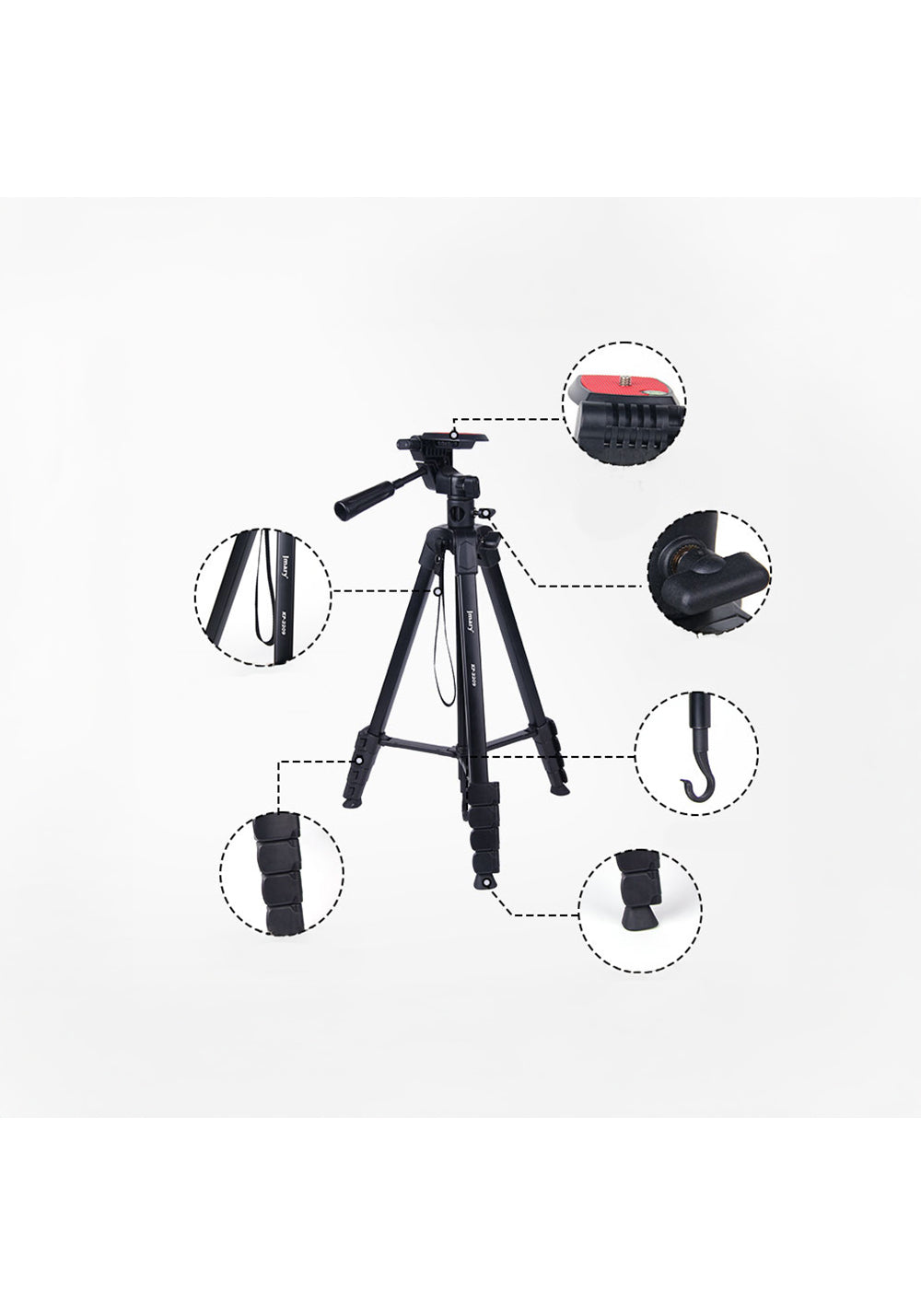Jmary KP-2209 – 173 cm Başlıklı Tripod
