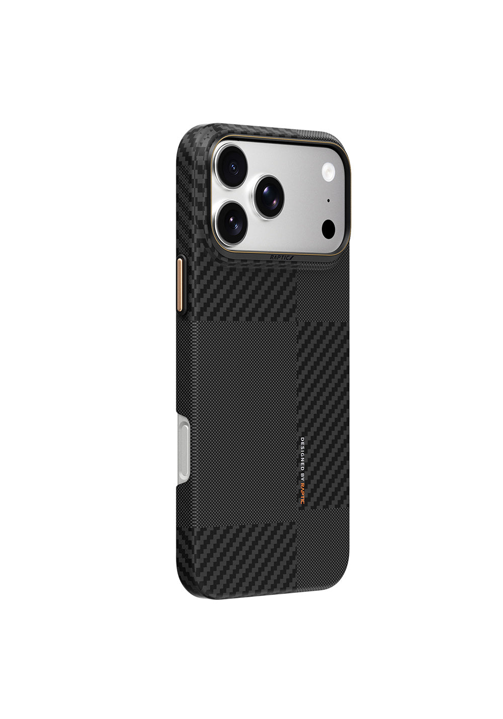Raptic 600D Metal Kamera Çerçeveli Aramid Karbon Fiber Geotik – iPhone 18 Pro Kılıfı