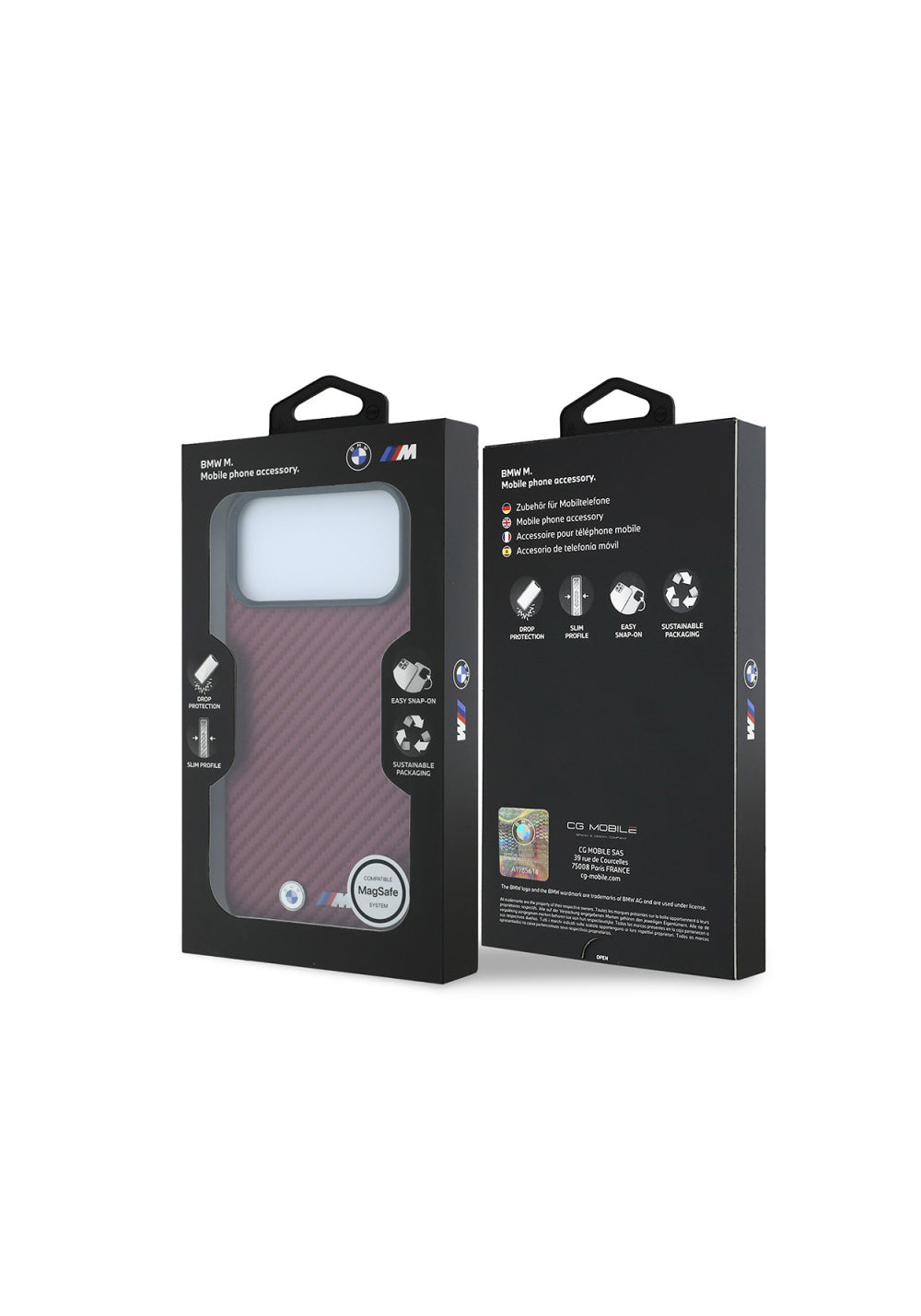 BMW PU Karbon Tasarımlı – iPhone 18 Pro Kılıfı
