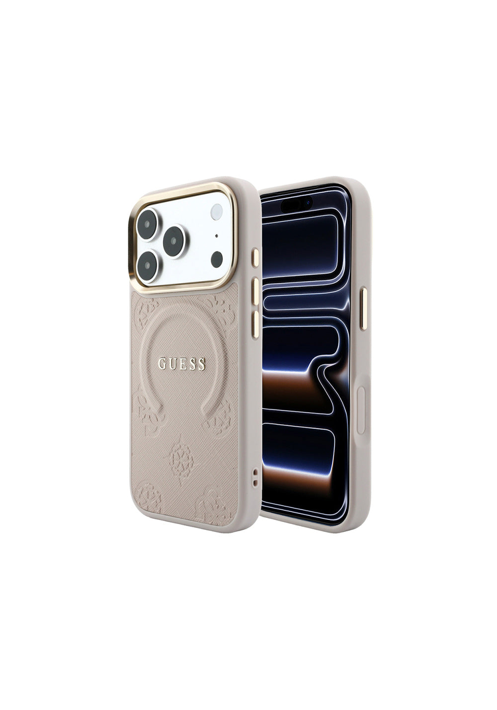 Guess Peony C-Magnet Yazı Logolu – iPhone 18 Pro Max Kılıfı