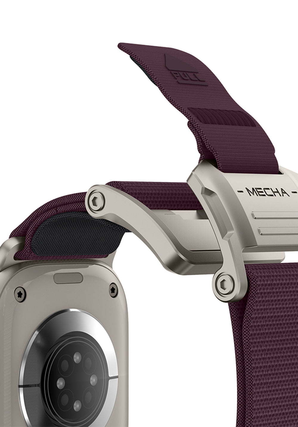 Mohseven Mecha Sport Dokuma Kordon – Apple Watch 42/44/45/46/49 mm