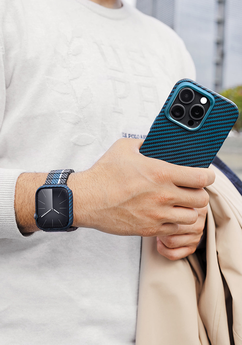 Pitaka Air Case Classic 600D Aramid Koruyucu Kasa – Apple Watch 45 mm