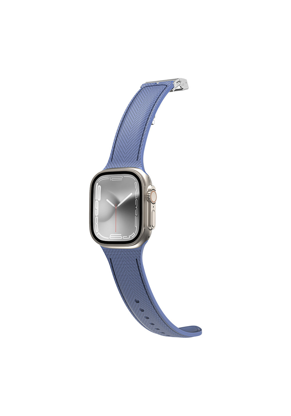 Amazingthing Titan Swift Deri Dokulu Silikon Kordon – Apple Watch 45/46/49 mm