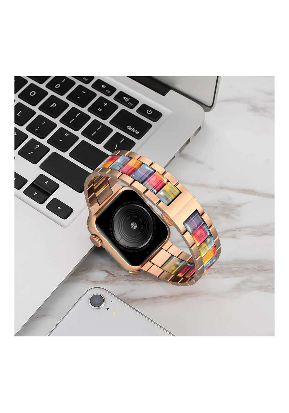 Wiwu Resin Steel Belt Metal Kordon – Apple Watch 42/44/49 mm