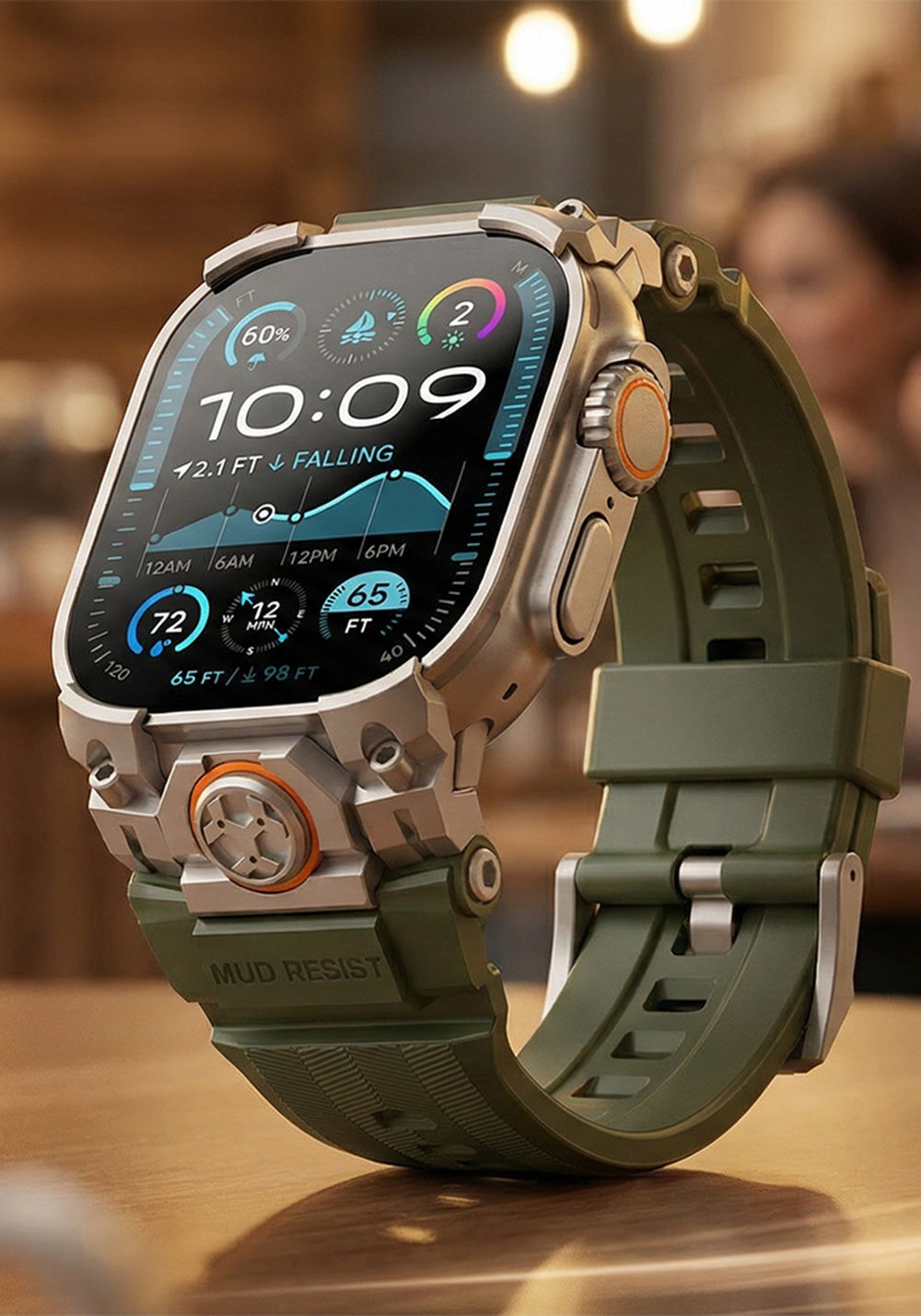 Mohseven Armor Silikon Kordon – Apple Watch Ultra 49 mm