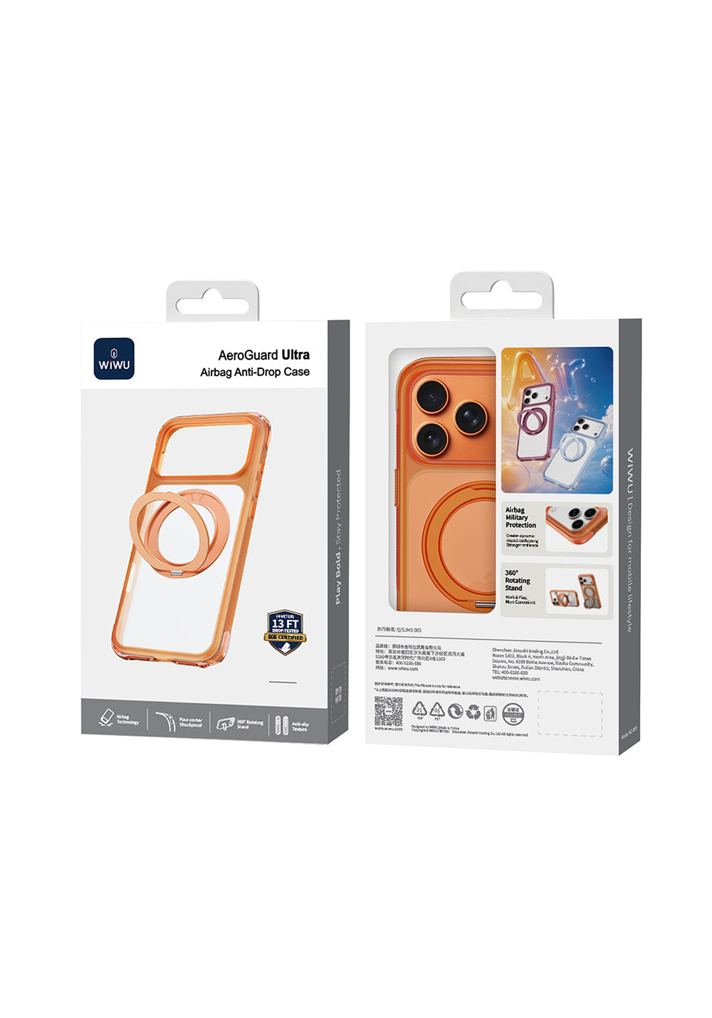 Wiwu AG-203 AeroGuard Ultra Standlı – iPhone 18 Pro Kılıfı