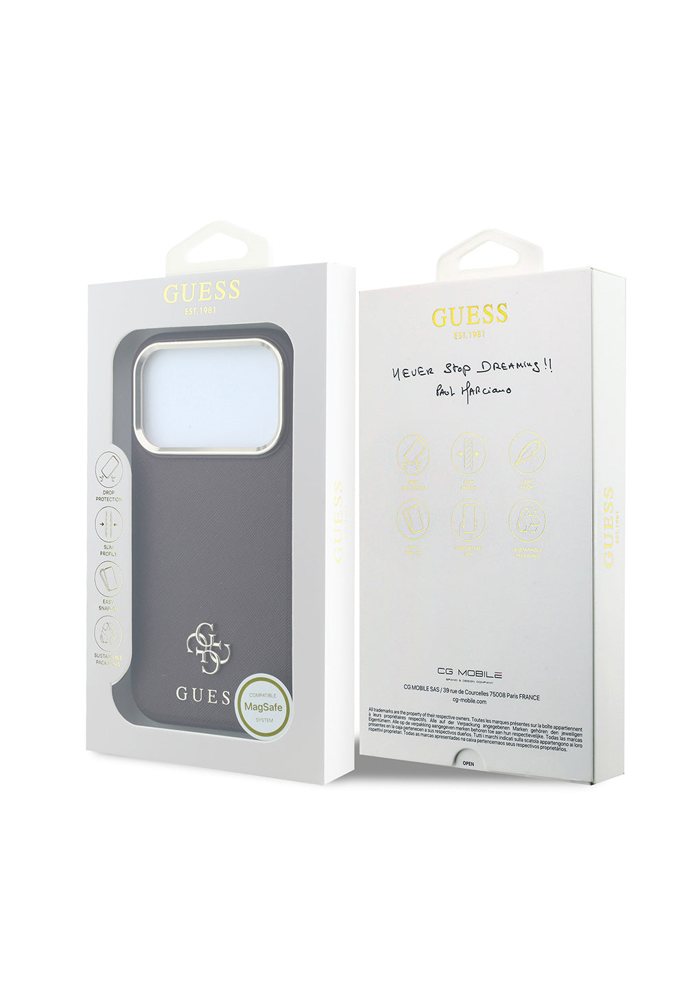 Guess Saffiano 4G – iPhone 18 Pro Max Kılıfı