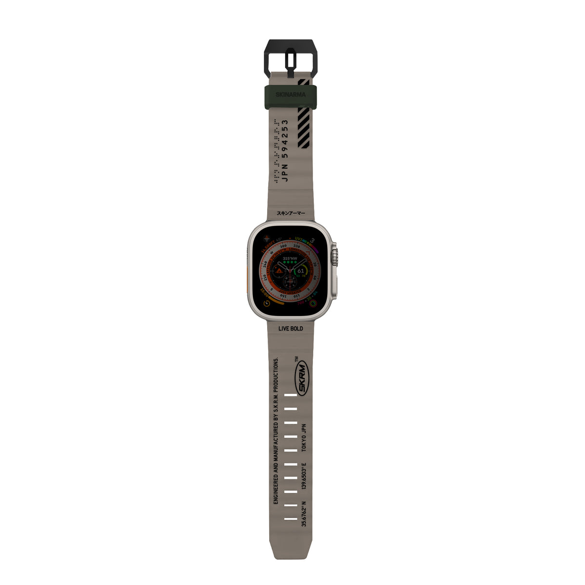 Skinarma Shokku Silikon Kordon – Apple Watch 42/44/45/49 mm