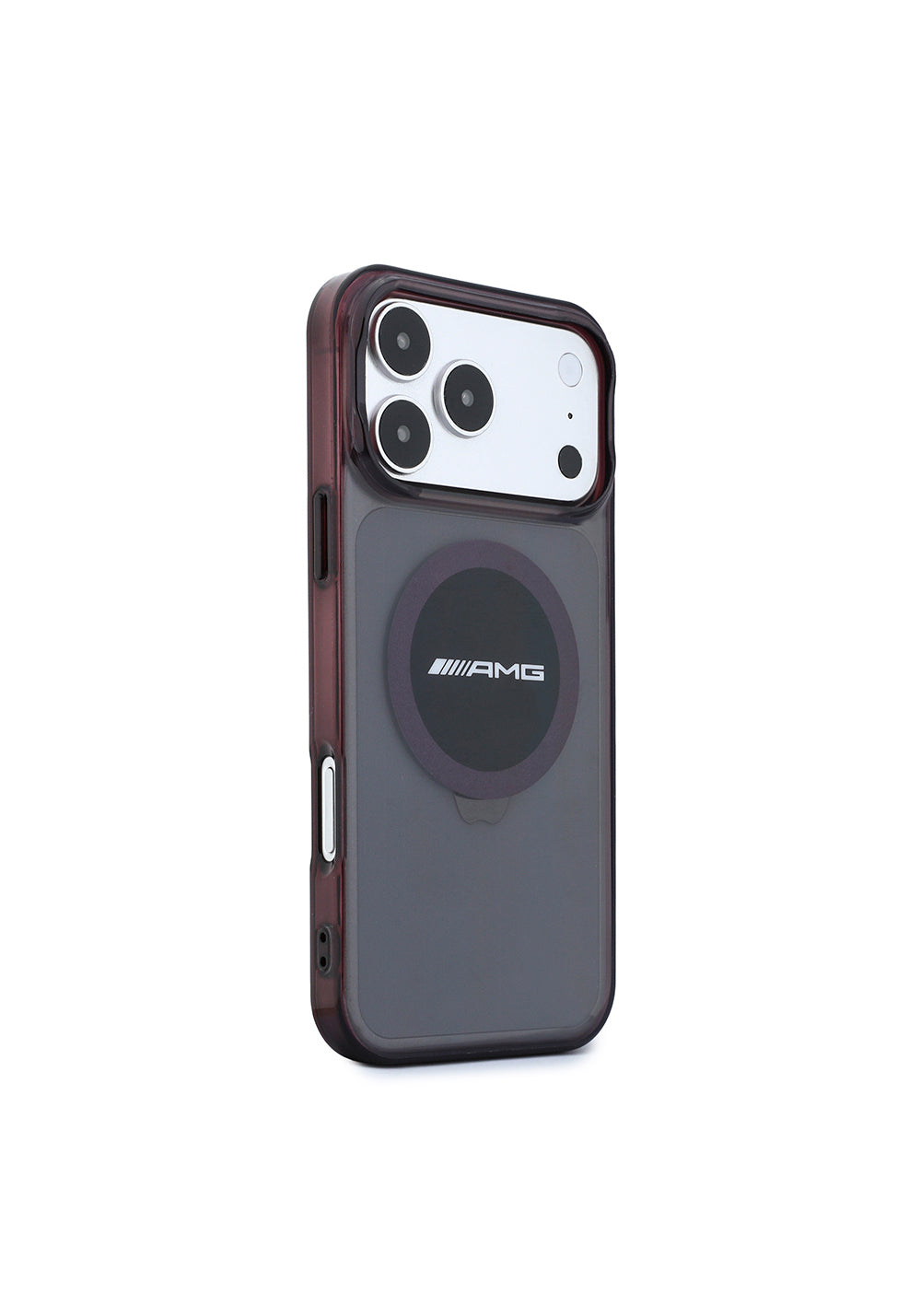 AMG Transparan IML Baskı Logolu Bicolor Block – iPhone 18 Pro Max Kılıfı