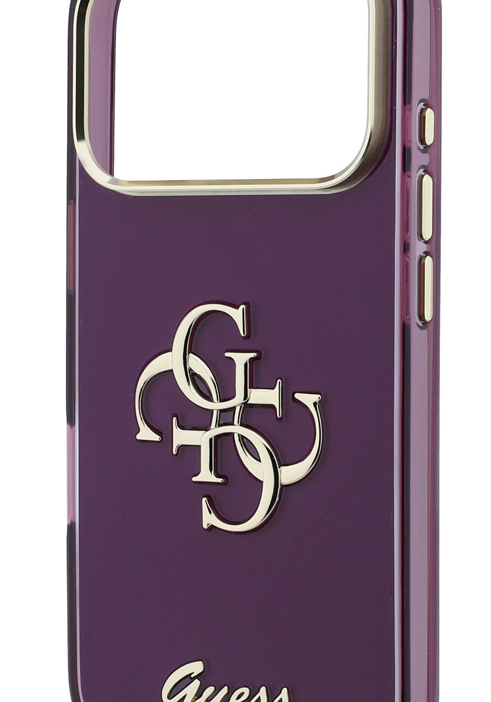 Guess Yazı ve 4G Büyük Silikon – iPhone 18 Pro Kılıfı