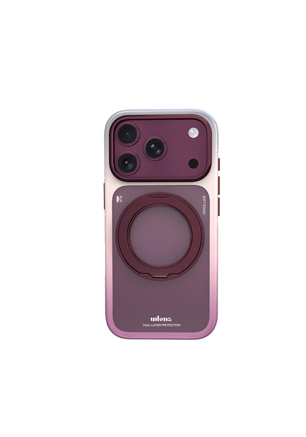 Wlons Sert PC Arvox Standlı – iPhone 18 Pro Kılıfı