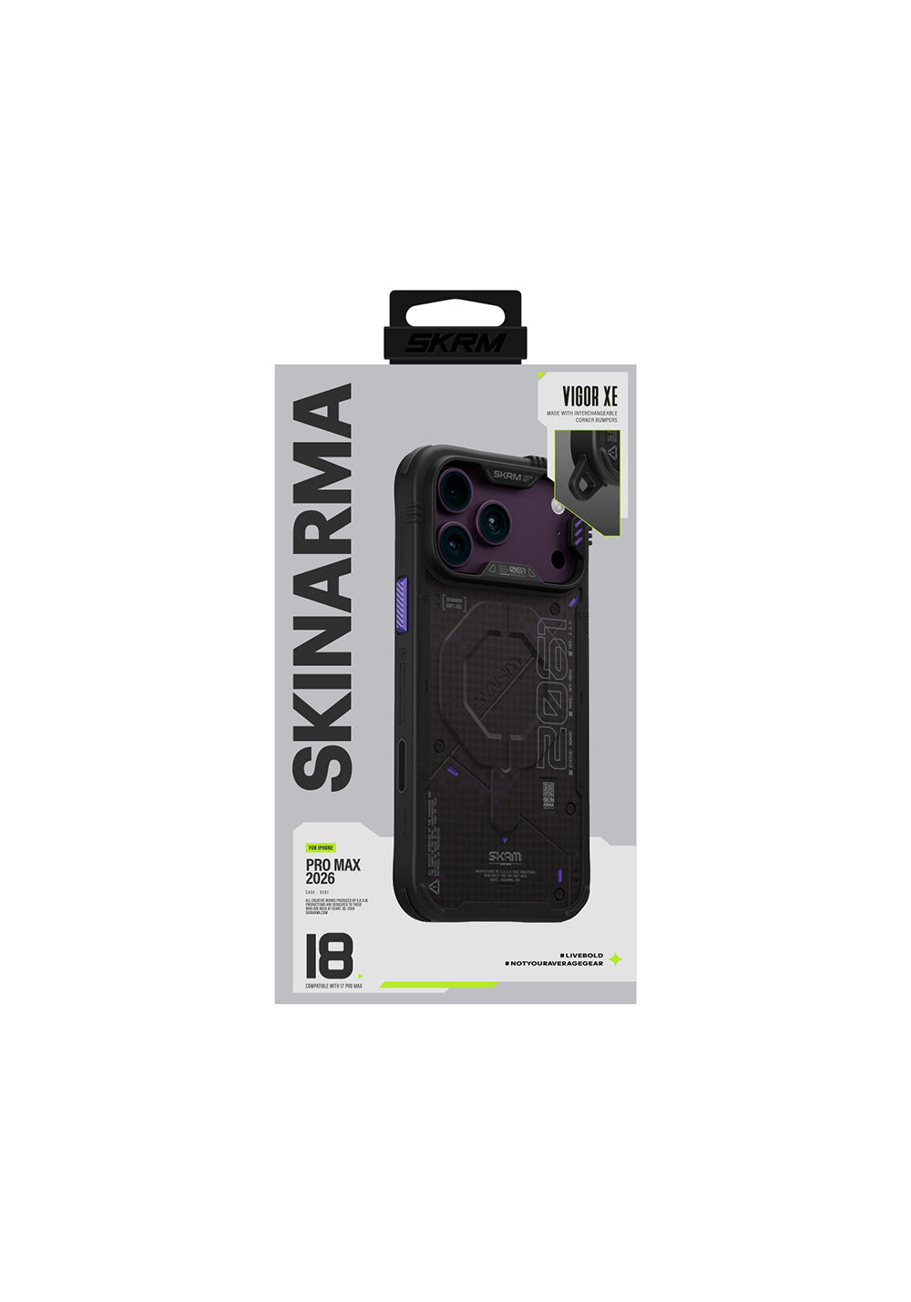 Skinarma Vigor XE – iPhone 18 Pro Kılıfı