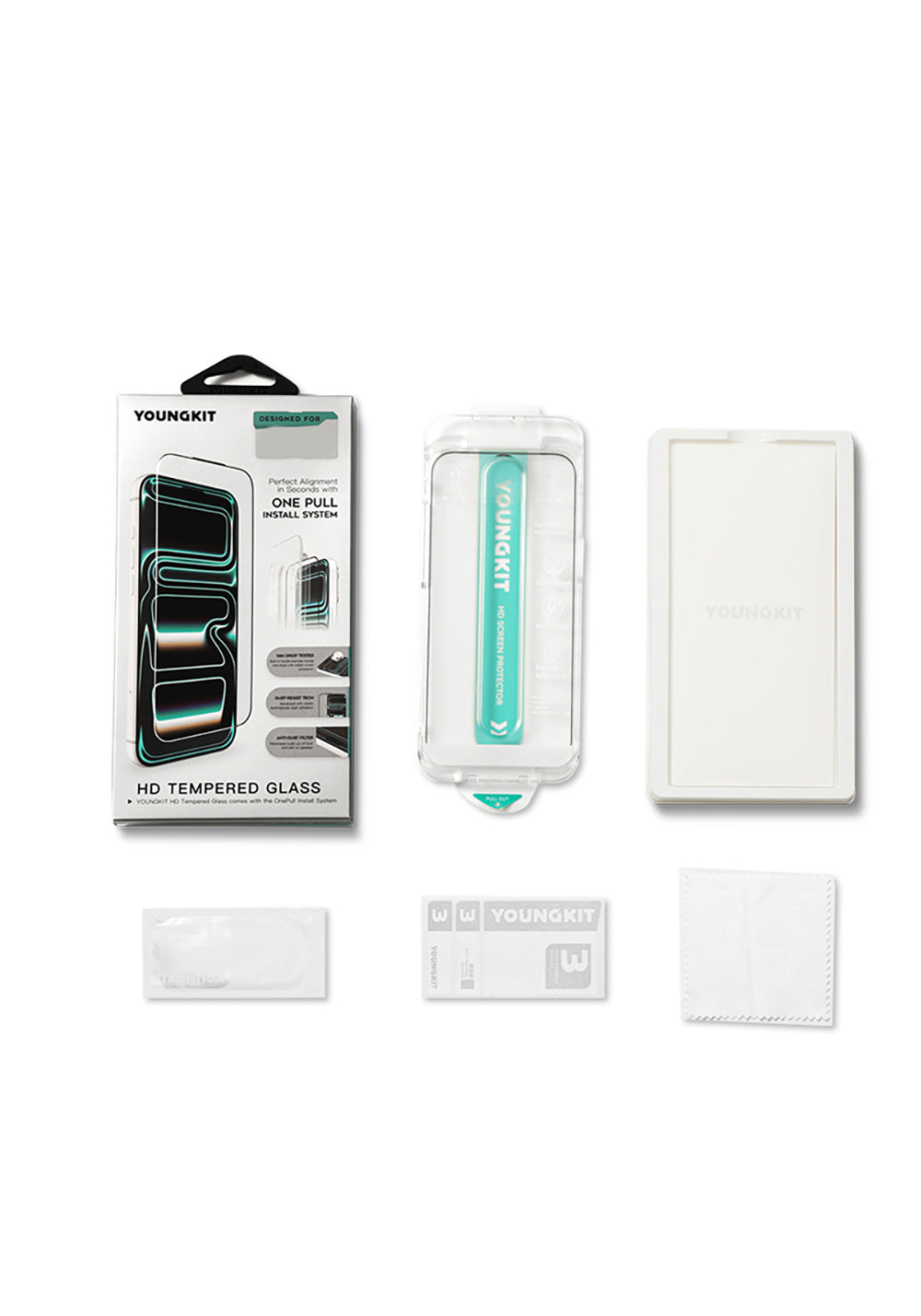 Youngkit HD 2.5D Anti Fingerprint – iPhone 18 Pro Ekran Koruyucusu