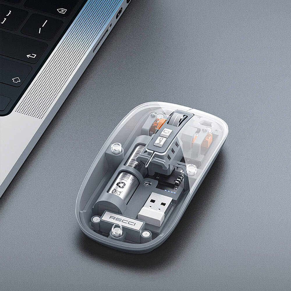 Recci RCS-M01 Space Capsule – Üç Cihaz İçin Kablosuz Mouse