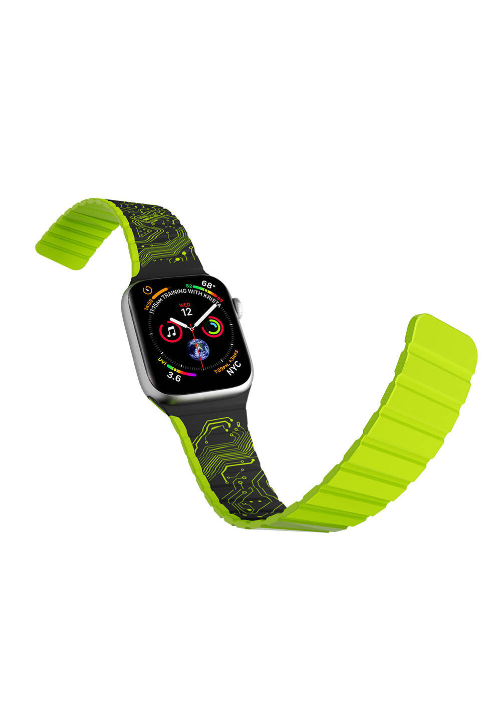 Youngkit Technological Manyetik Silikon Kordon – Apple Watch 42/44/45/49 mm