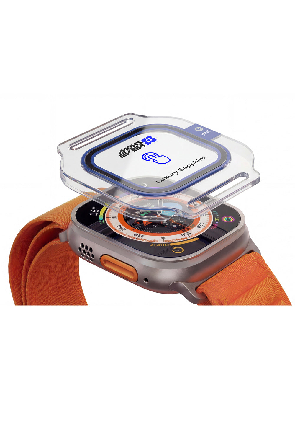 Mohseven iWatch Safir Cam Ekran Koruyucu – Apple Watch Ultra 49 mm