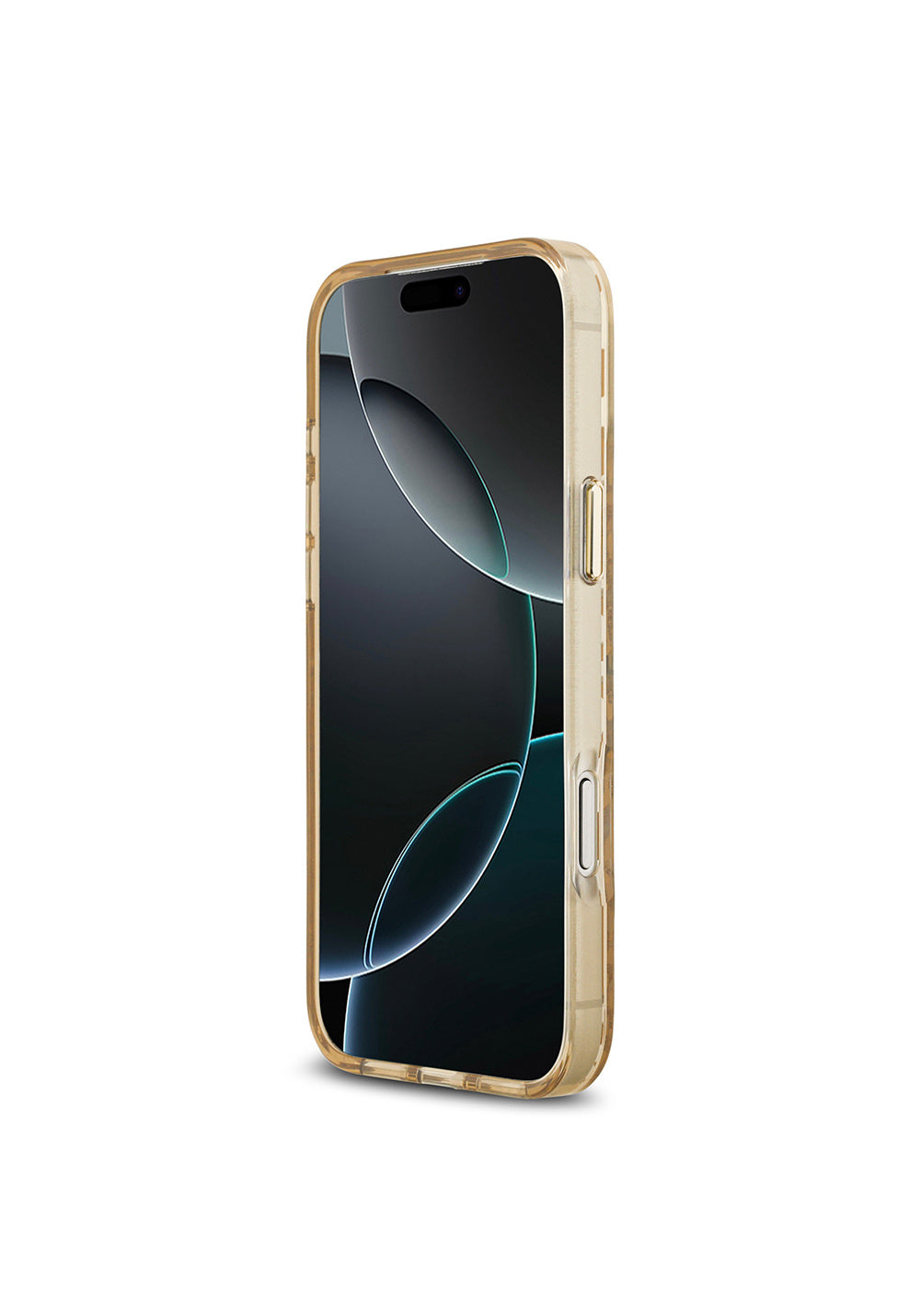 Guess Üçgen Logolu Simli Leopar Desenli – iPhone 18 Pro Max Kılıfı