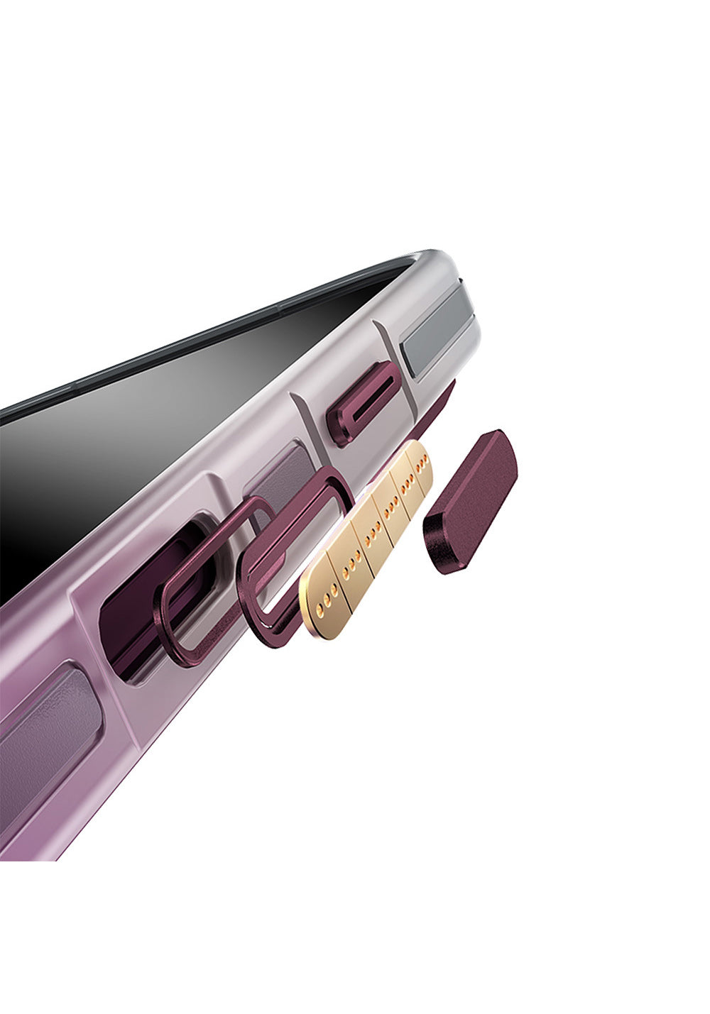 Wlons Sert PC Arvox Standlı – iPhone 18 Pro Max Kılıfı