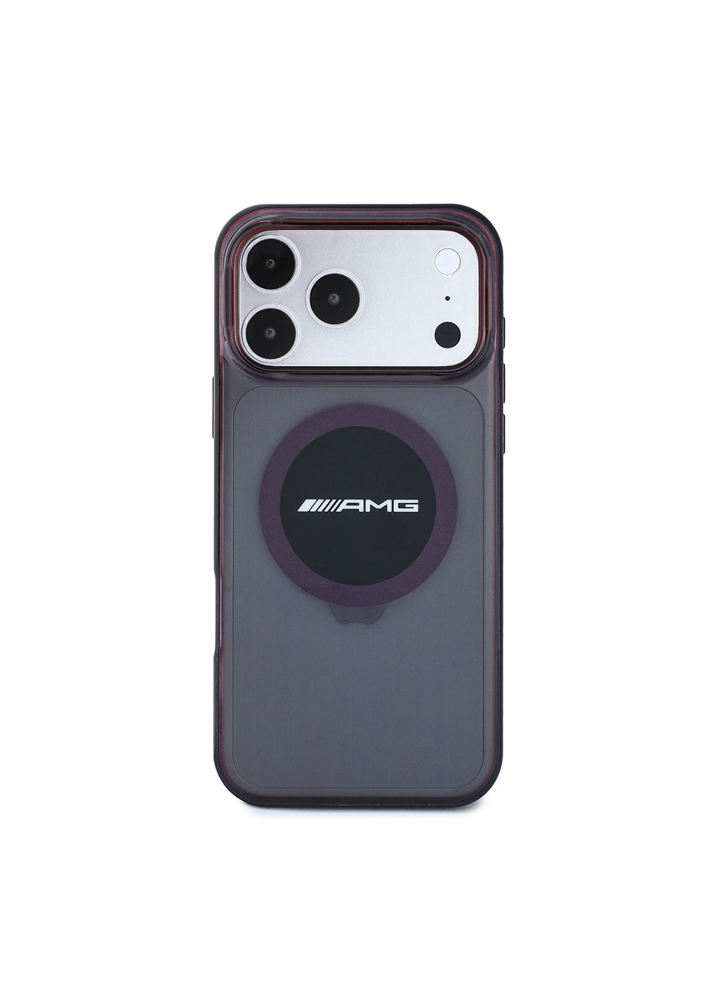 AMG Transparan IML Baskı Logolu Bicolor Block – iPhone 18 Pro Max Kılıfı