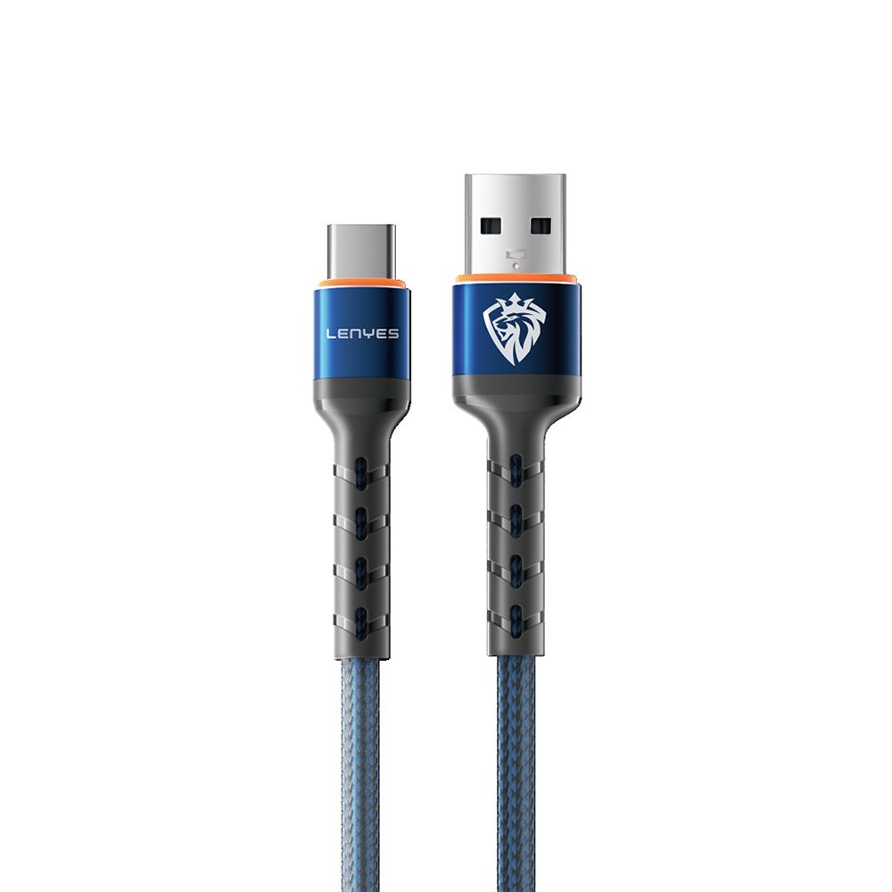 Lenyes LC515 – USB-A–USB-C 3A Örgülü Kablo 1 m