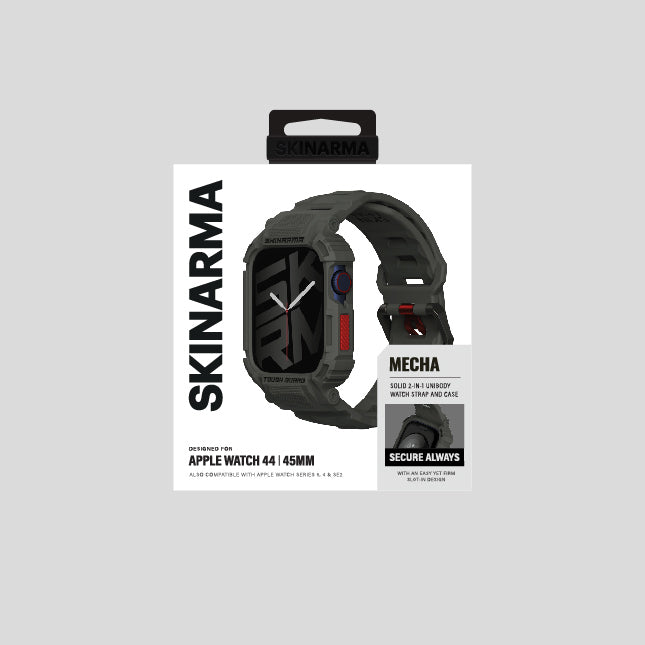 Skinarma Mecha TPU Kasa ve Kordon Seti – Apple Watch 44/45 mm