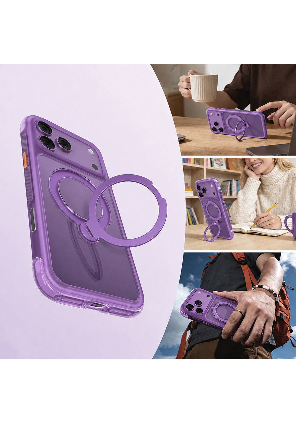Mutural Standlı Air Shield – iPhone 18 Pro Kılıfı