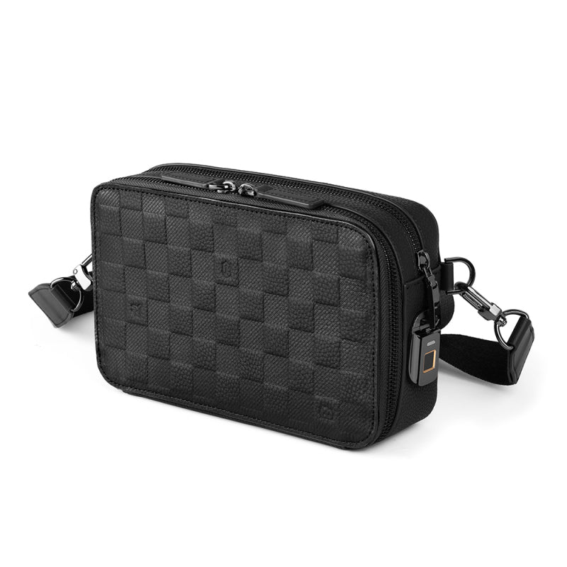 Wiwu Master Genuie Leather – Parmak İzi Kilitli Çapraz Vücut Çantası