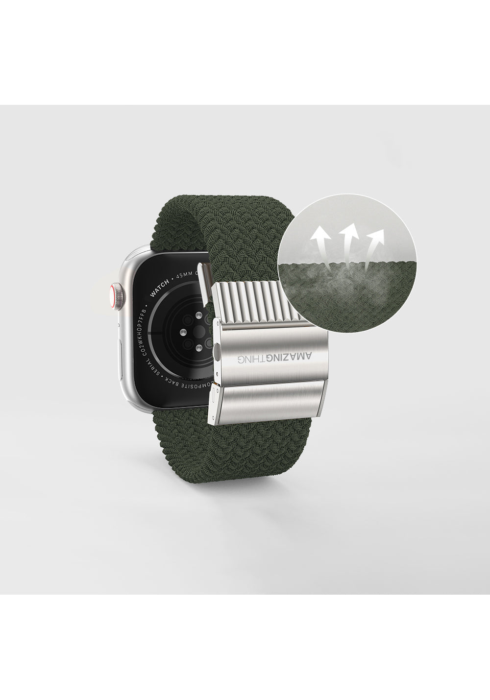 Amazingthing Titan Weave 2 Örgü Spor Kordon – Apple Watch 38/40/41 mm + Series 10 42 mm