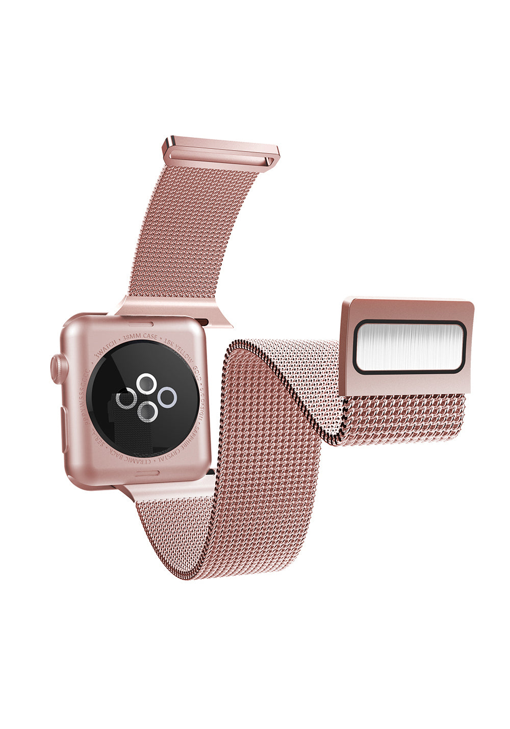 Raptic Mesh Band Metal Örgü Kordon – Apple Watch 42/44/45/46/49 mm