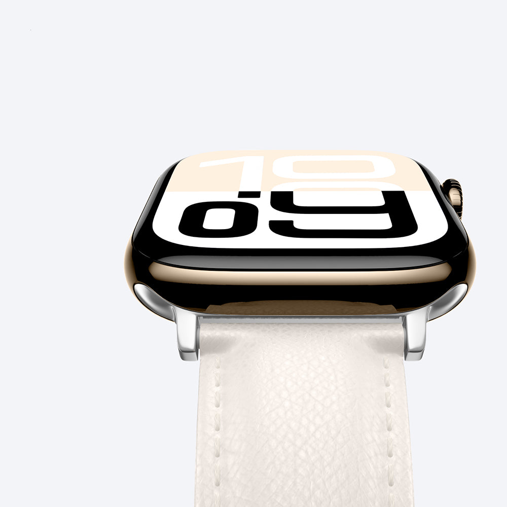 Amazingthing Glamour Class Deri Kordon – Apple Watch 46 mm
