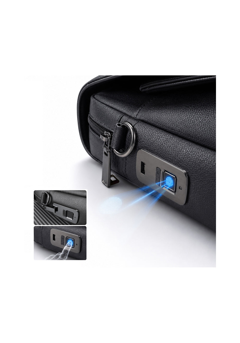 Lenyes LB733 Vesnara – Parmak İzi Kilitli 16 inç Laptop Çantası