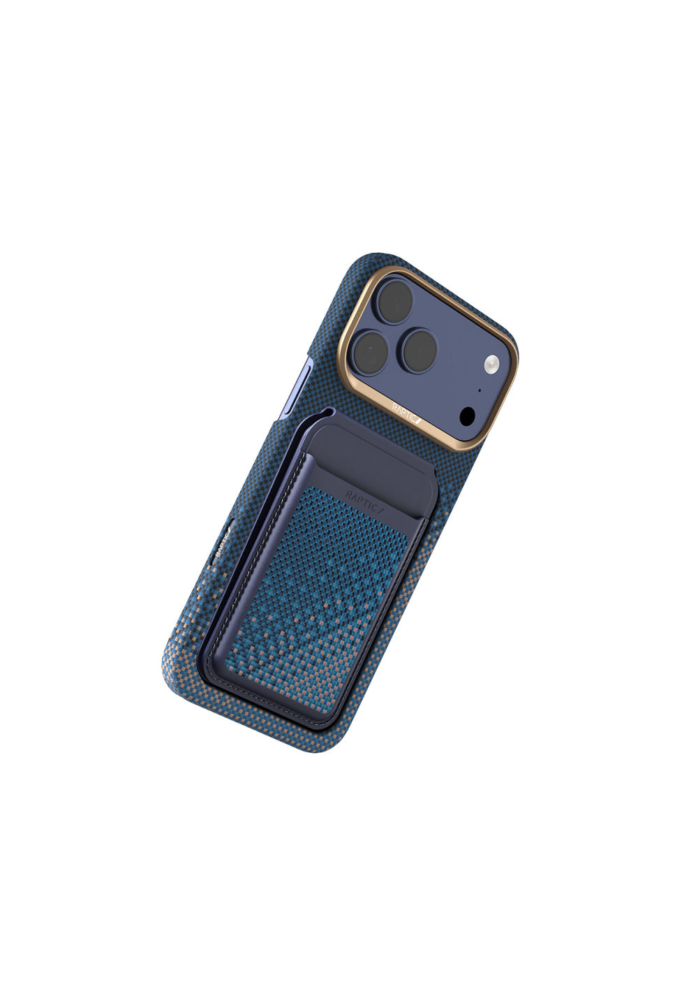 Raptic 2in1 Bundle Kit Aramid Skin Serenity Kartlık ve Karbon – iPhone 18 Pro Max Kılıfı