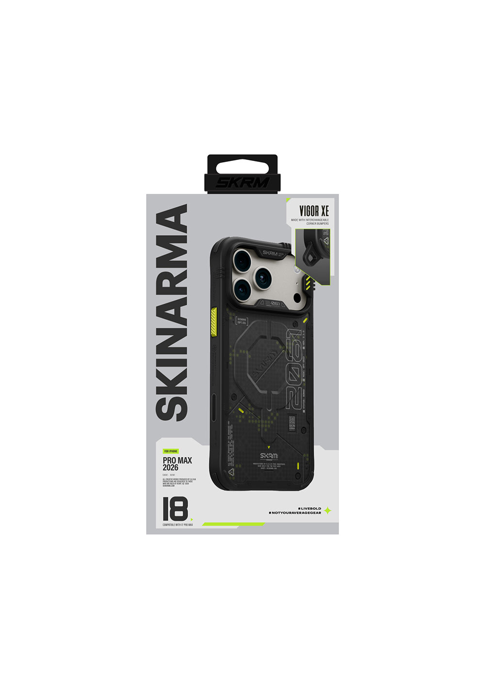 Skinarma Vigor XE – iPhone 18 Pro Kılıfı