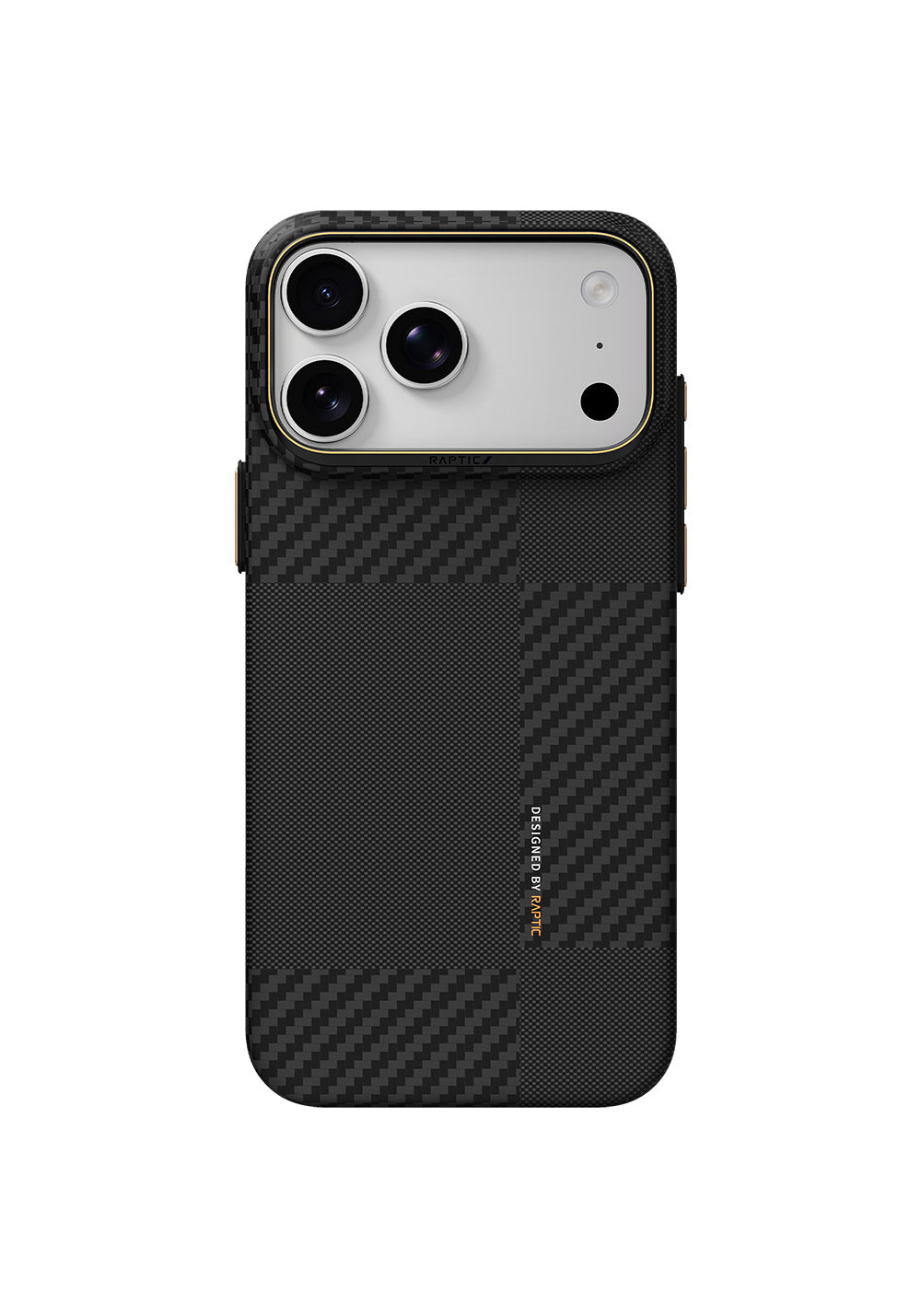 Raptic 600D Metal Kamera Çerçeveli Aramid Fiber Karbon Geotik – iPhone 18 Pro Max Kılıfı