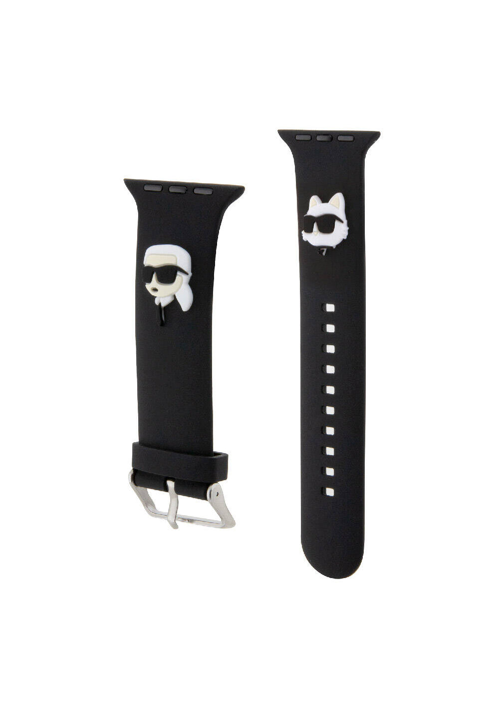 Karl Lagerfeld Karl & Choupette İkon Desenli Silikon Kordon – Apple Watch 42/44/45/49 mm