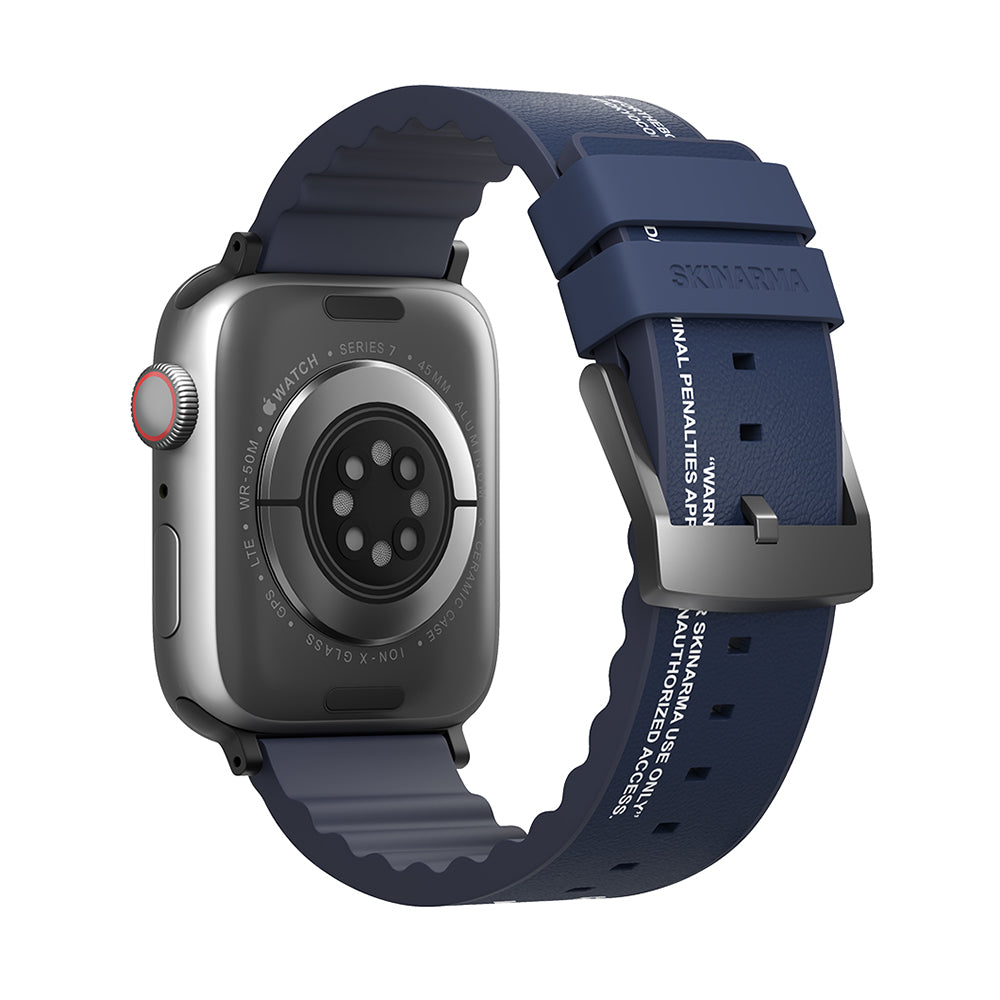 Skinarma Taihi Sora Deri Görünümlü Silikon Kordon – Apple Watch 42/44/45 mm