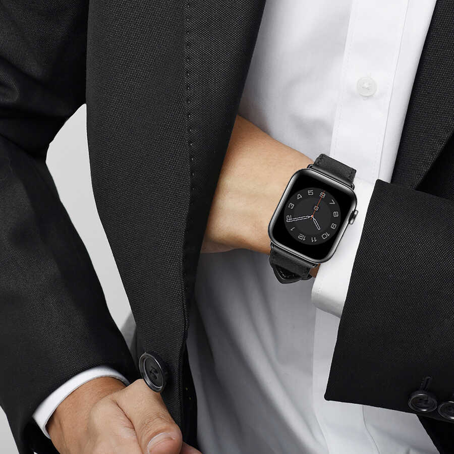 Wiwu Attleage Watchband Deri Kordon – Apple Watch 42/44/45/49 mm