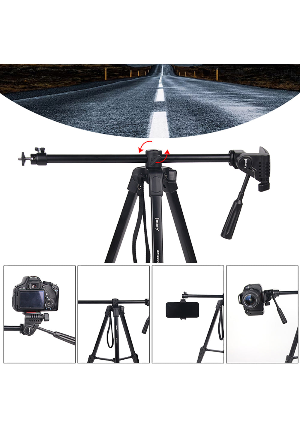 Jmary KP-2209 – 173 cm Başlıklı Tripod